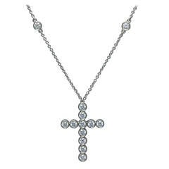 Vintage Tiffany & Co. Diamond Platinum Cross