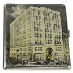 Bonwit Teller Enamel Sterling Case