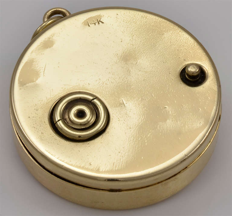 Music Box Charm with Heart and Arrow at 1stDibs