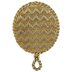 TIFFANY & Co Gold Purse Mirror 11