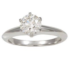 Tiffany & Co. Diamond Platinum Engagement Ring 4