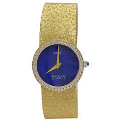 Piaget Van Cleef & Arpels Lady's Yellow Gold Diamond Wristwatch