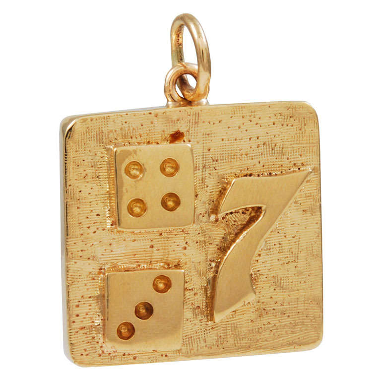 Lucky 7 Dice Charm  For Sale