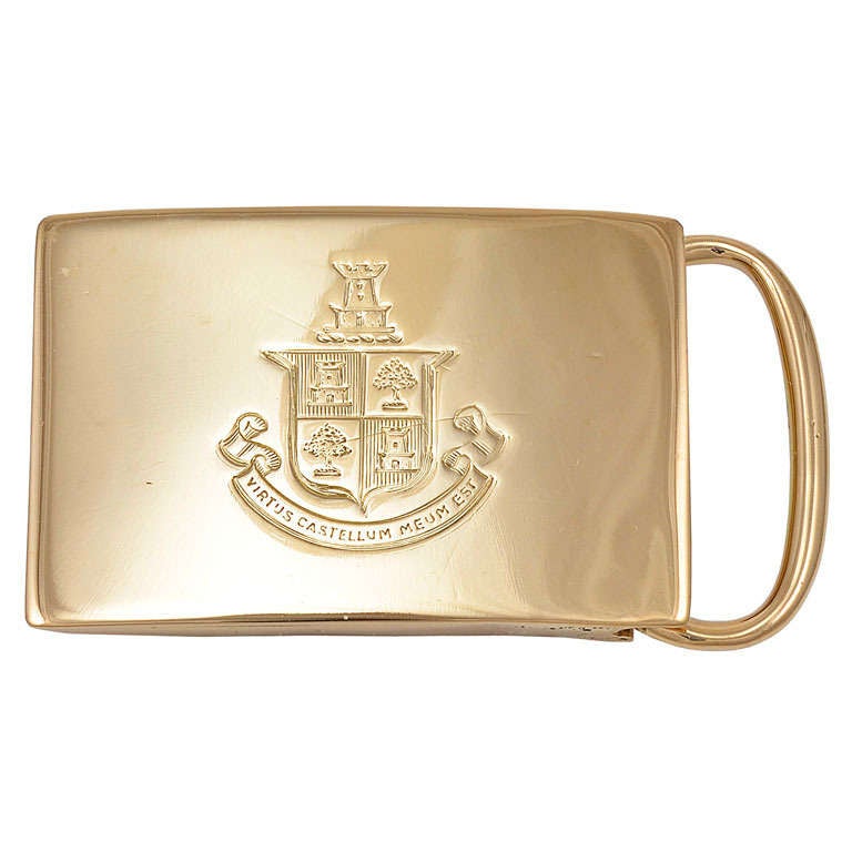Tiffany & Co. Gold Belt Buckle