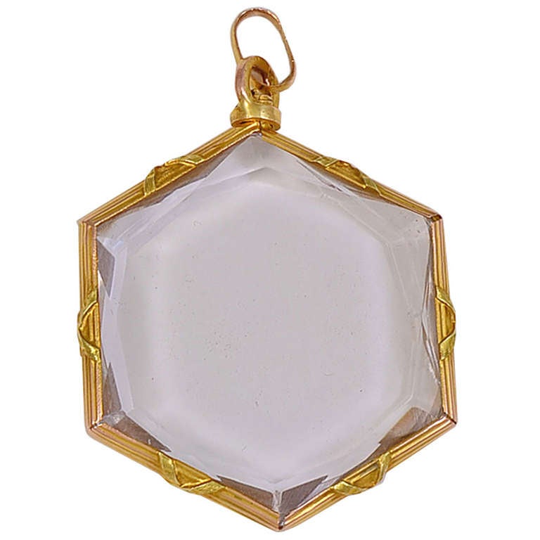 Antique  Rock Crystal Locket