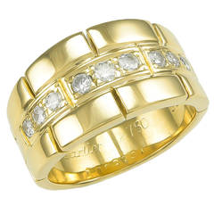 Cartier Diamond Gold Band Ring 11