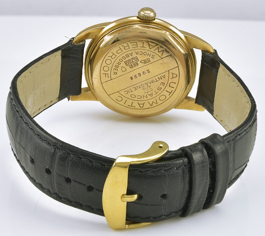 18k yellow gold watch with 