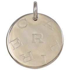 Cartier Signature Palladium Pendant/Charm