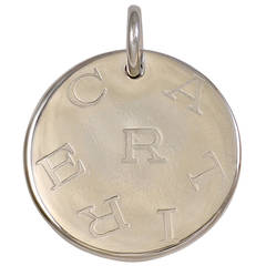 Cartier Signature Palladium Pendant/Charm 7