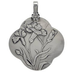 Antique French Silver Art Nouveau Locket
