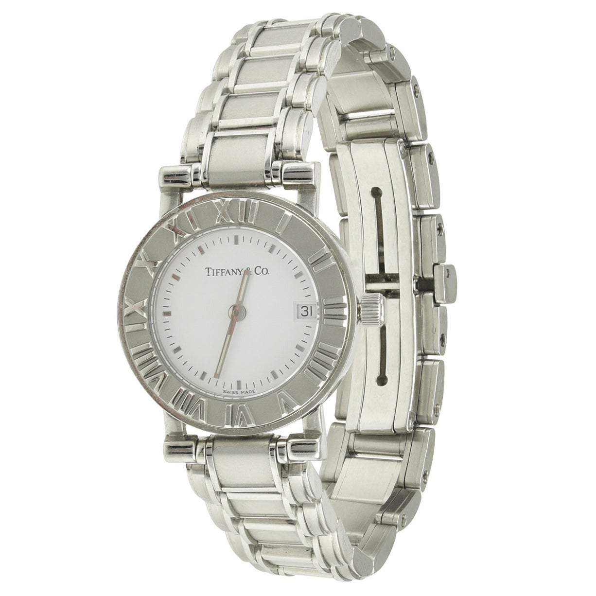 Tiffany & Co. Lady's Stainless Steel Atlas Quartz Wristwatch