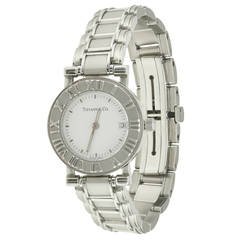 Tiffany & Co. Edelstahl Atlas Quartz Armbanduhr für Damen