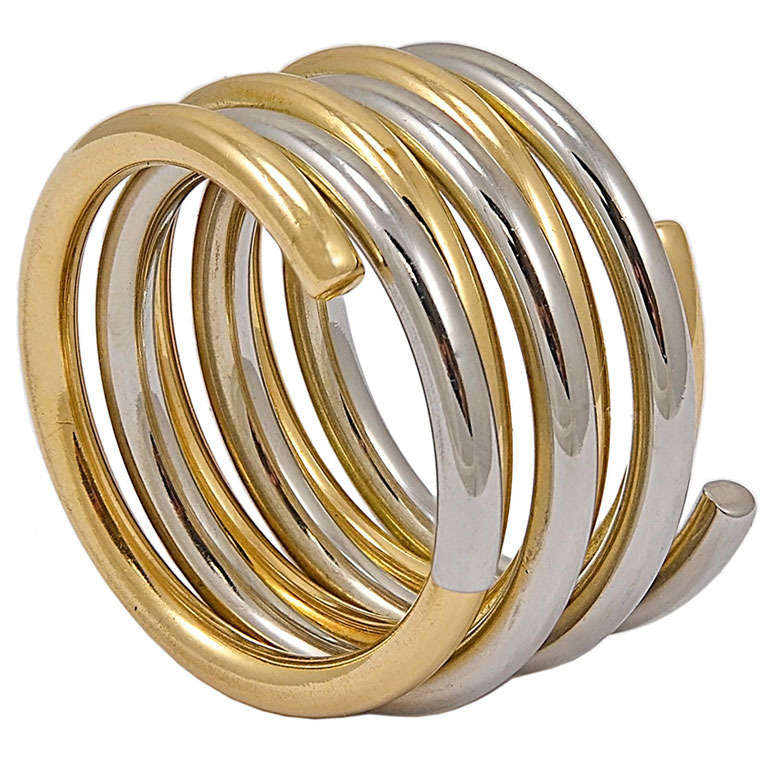 Dinh Van Two-Color Gold Ring
