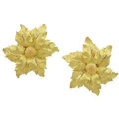 Buccellati Large Gold Leaf Earrings 12