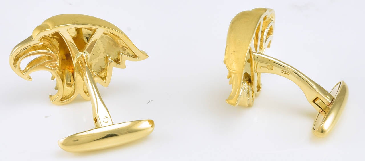 gold eagle cufflinks