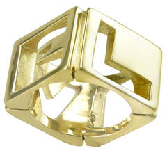 "LOVE" Cut-Out Gold Ring