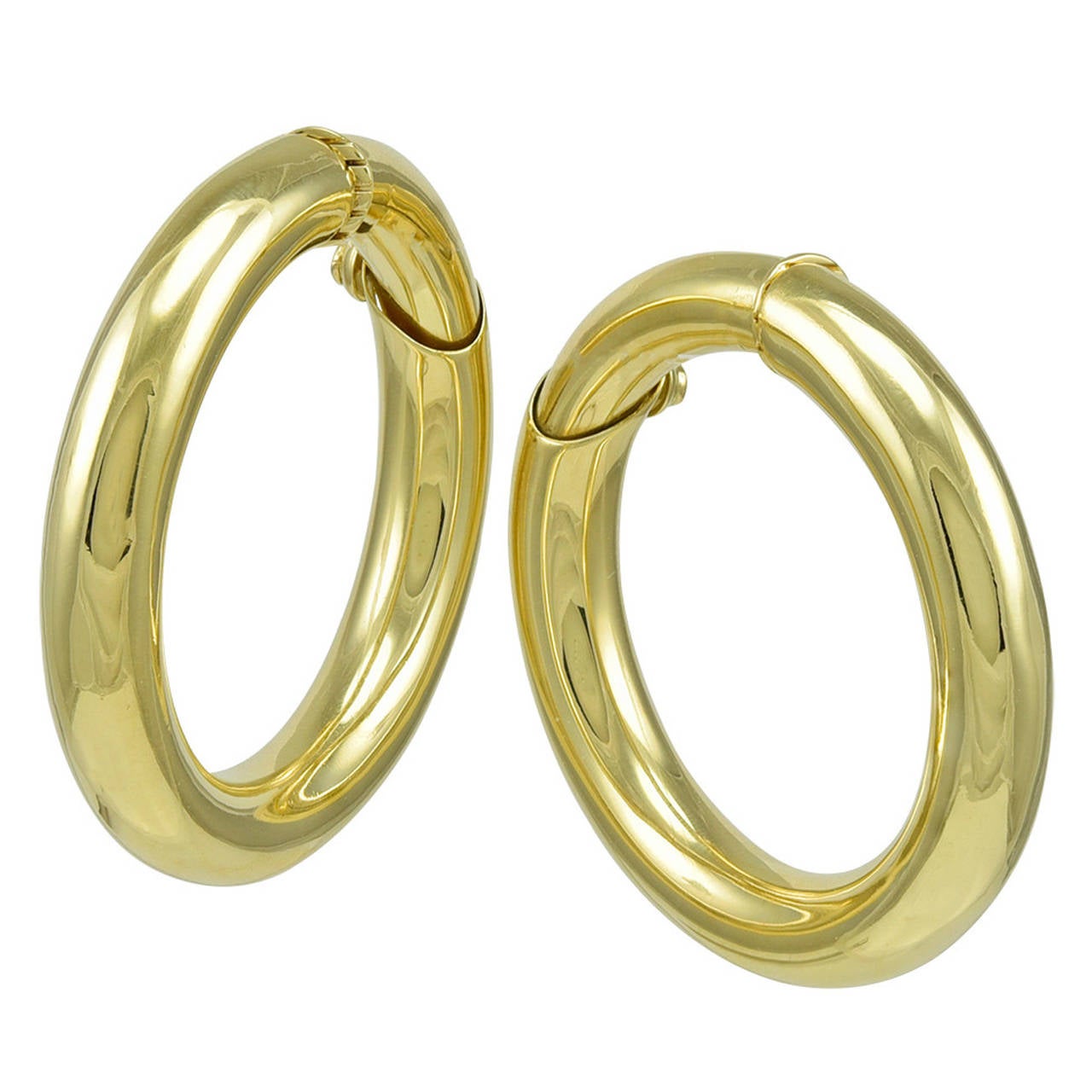 Cartier Large Gold Hoop Earrings