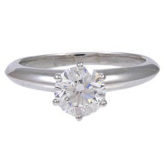 Tiffany & Co. Diamond Platinum Engagement Ring 11