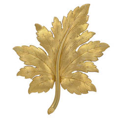 Tiffany & Co. Large Leaf Pin