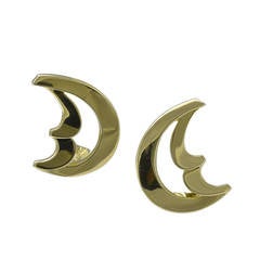 Tiffany & Co. Paloma Picasso Gold Moon Earclips