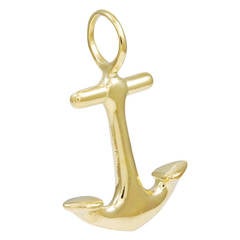 Gold Anchor Pendant