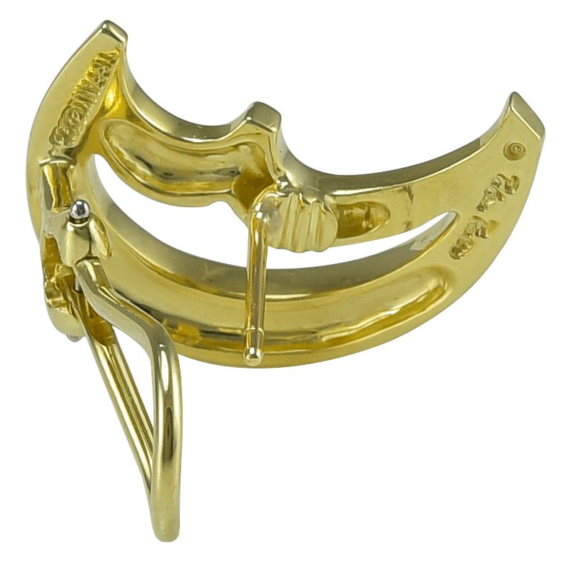 Tiffany & Co. Paloma Picasso Gold Moon Earclips