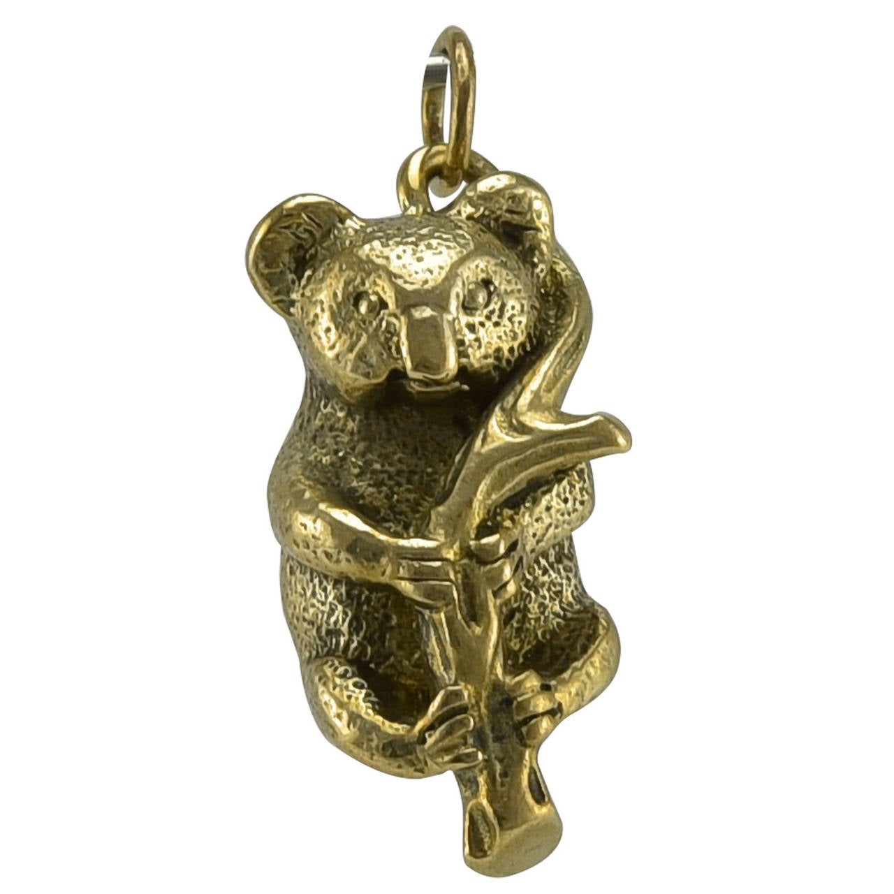 Antique Koala Bear Gold Charm
