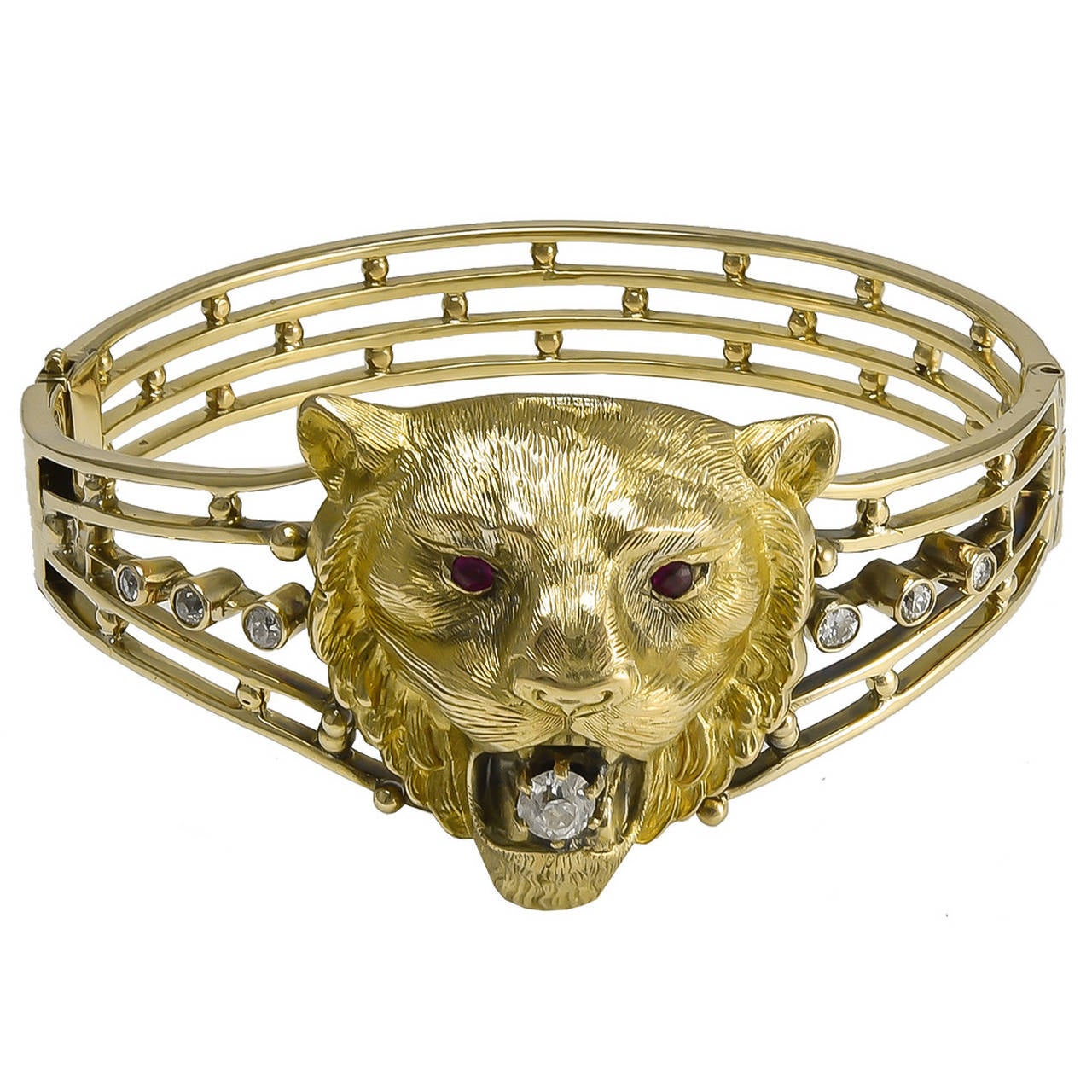 Victorian Lion Gold Bracelet at 1stDibs