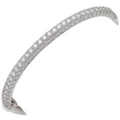 Tiffany & Co. Diamond Platinum Bangle Bracelet 1