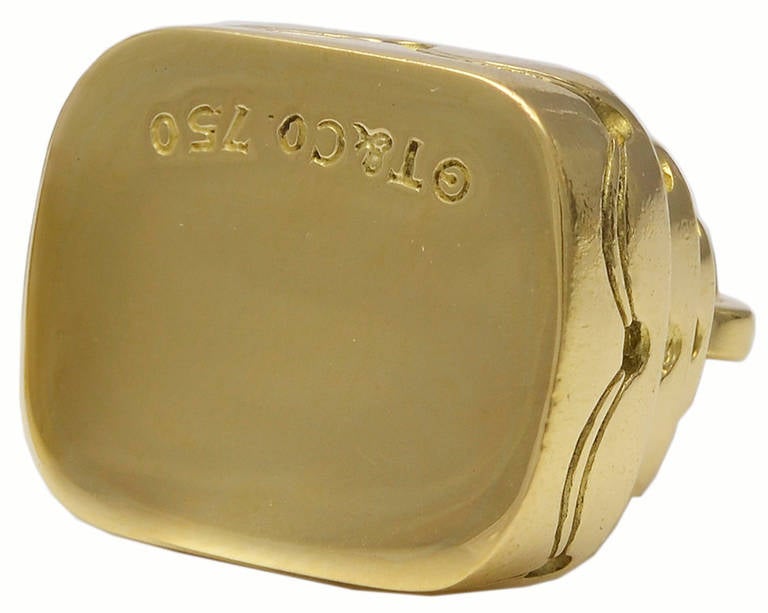 Tiffany gold wedding cake charm