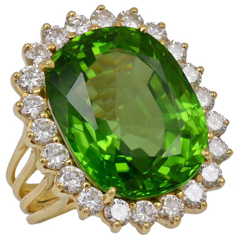 peridot cocktail rings