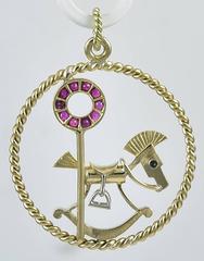 Van Cleef & Arpels Paris Rocking Horse ruby diamond Gold Charm
