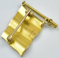 Tiffany & Co. enamel Gold American Flag Pin