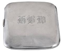 Best Ever Antique Bulldog Enamel Sterling Silver Case