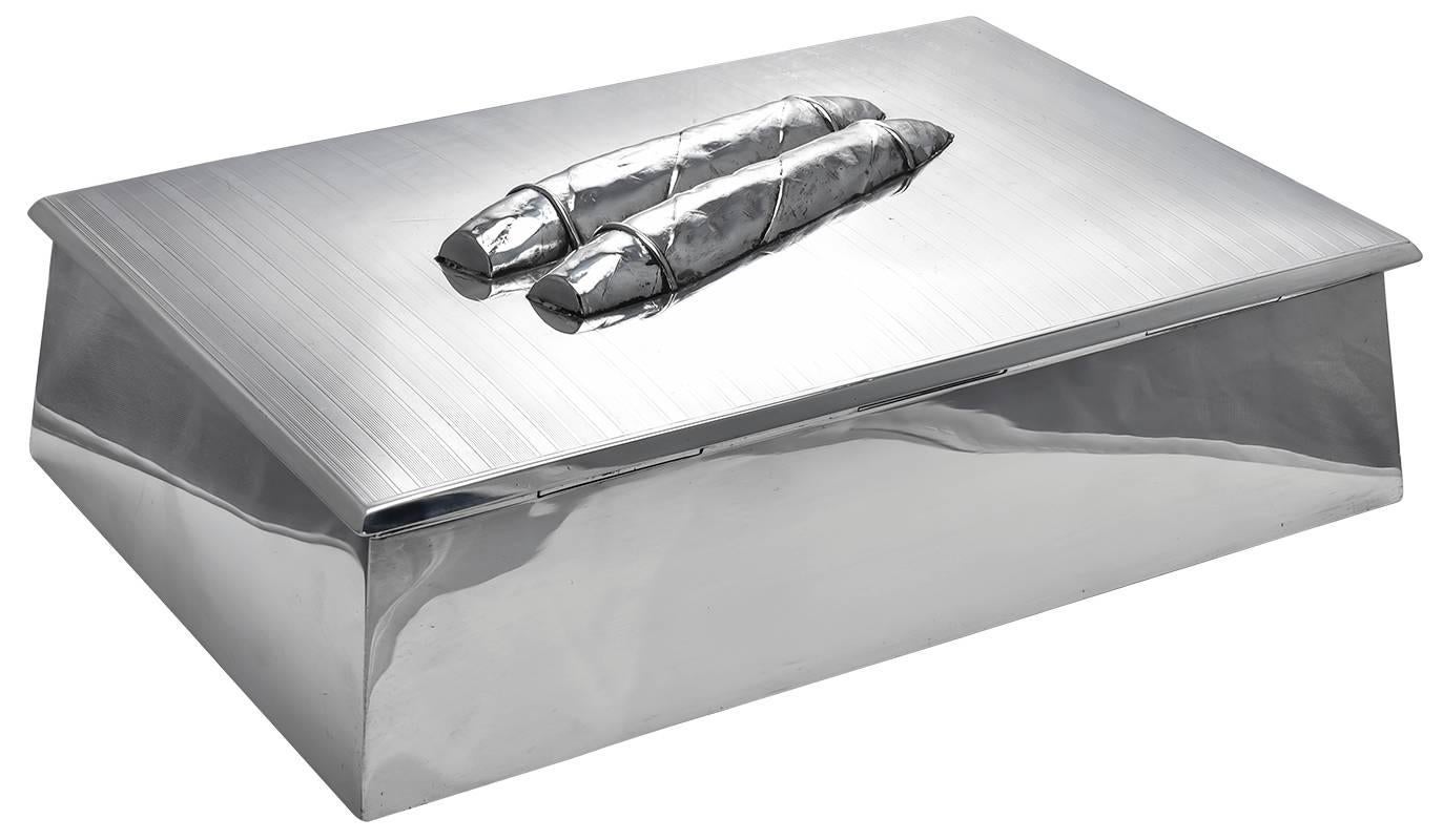 sterling silver cigar case
