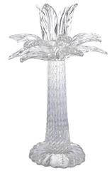 Tiffany & Co. by Seguso Spectacular Pair of Palm Tree Crystal Candelabra