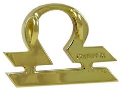 Cartier Gold Libra Pendant