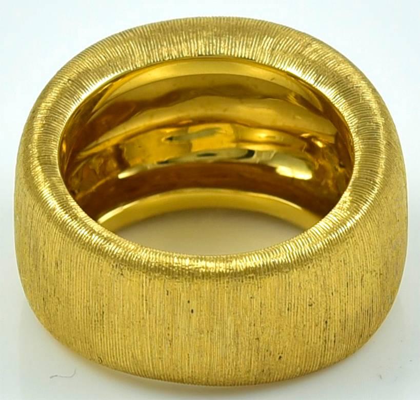 Women's or Men's Bielka Beautiful Wide Gold Band Ring