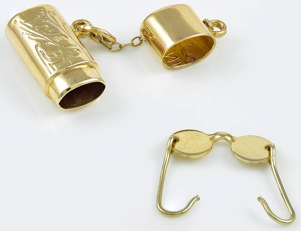 love is blind gold glasses