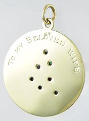 Christmas Tree Dearest Gold Charm Engraved To My Beloved Wife