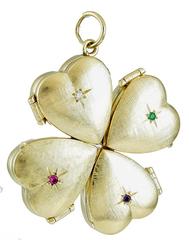 Large Gold DEAR Heart Locket