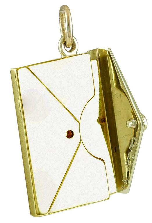 Cartier Gold Love Letter Charm at 1stDibs