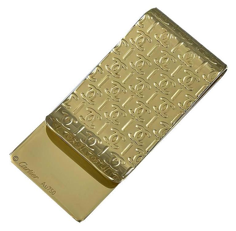 gold money clip cartier