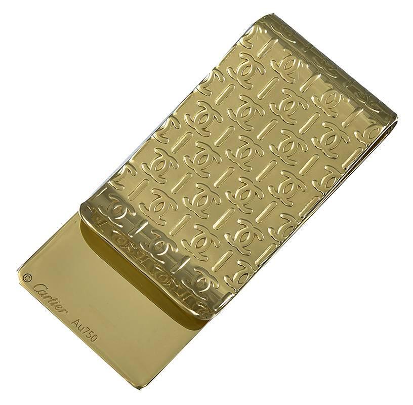 CARTIER Signature Gold Money Clip at 1stDibs | gold money clip cartier, cartier  gold money clip, 18k gold money clip