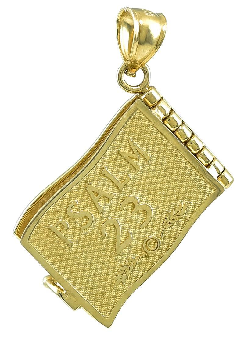 The Lord is my Shepherd Gold Charm 1