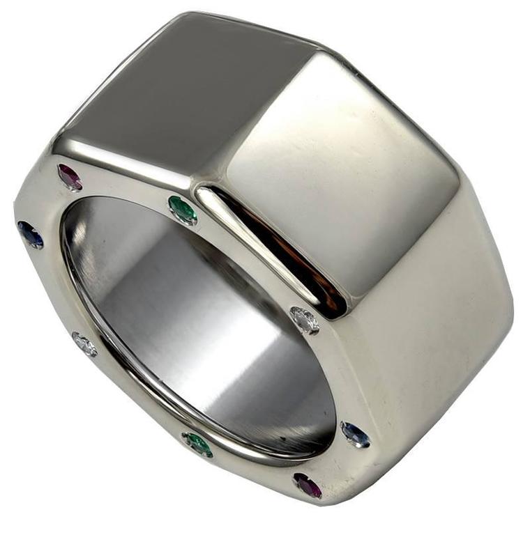 Audemars Piguet Gemset White Gold Royal Oak Off S Band Ring Audemars Piguet Gemset White Gold Royal Oak Off S Band Ring For