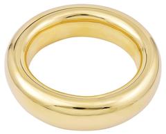 Tiffany & Co. Elsa Peretti Gold Oval Bangle Bracelet