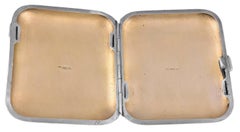 Antique Sterling Silver and Enamel Nude Case