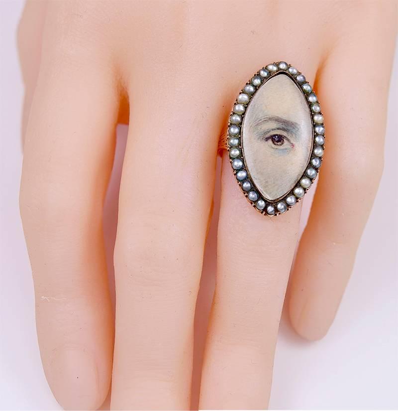 lover's eye ring antique