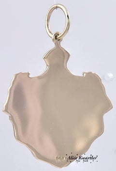 Hawaii Coat of Arms Gold and Enamel Charm